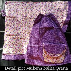 Mukena Anak Balita Katun Bunga Qrana