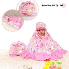 MUKENA ANAK HELLO KITTY PINK SIZE XXS BABY 1-2 TAHUN