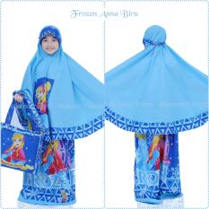 Mukena Anak Karakter Frozen Anna Biru (Size S)