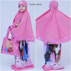 Mukena Anak Karakter Frozen Pink