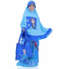 Mukena Anak Karakter Putri FZ Cantik Terbaru Dan Elegan Warna Biru