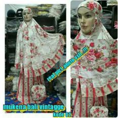 Mukena Bal8 Vintage Merah