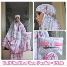 MUKENA BALI DEWASA NADIRA TAS PESTA PINK murah