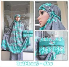 Mukena Bali Preemium Leaf Elegan - Abu