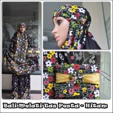 Mukena Bali Premium Melati Elegan - Hitam
