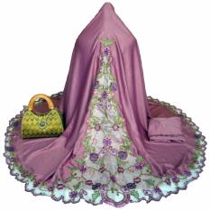 Mukena Bordir Semi Sutra Dove Pink