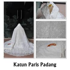 Mukena Cantik Terbaru Katun Paris Padang Polos Putih