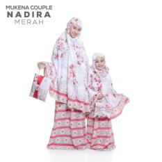 MUKENA COUPLE BALI NADIRA TAS PESTA MERAH (IBU+ANAK)