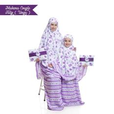 MUKENA COUPLE BALI TULIP TAS PESTA UNGU IBU ANAK