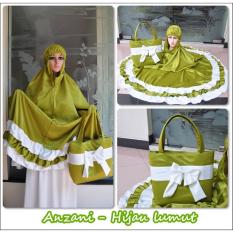 Mukena Dewasa Anzani Hijau Lumut