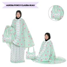 MUKENA DEWASA KATUN JEPANG PONCO CLAUDIA HIJAU TANPA KEPALA