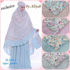 Mukena Exclusive Mukena Untuk Orang Dewasa Motif Bunga Cantik Ukuran Super Jumbo
