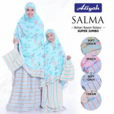 Mukena Ibu Dan Anak Couple Model Terbaru Dengan Kepala Ecer Grosir Rayon Super Jumbo Motif Bunga