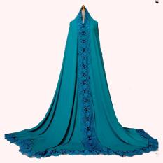 Mukena Dubai Arafah II Hijau - Renda Biru