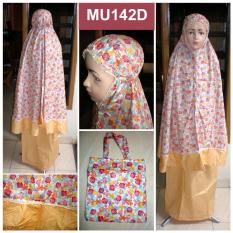 Mukena Katun Jepang Motif Bunga Untuk Anak Usia 7 Tahun - Mu142
