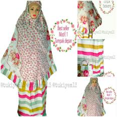 Mukena Katun Jepang / mukena motif bunga