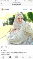 Mukena katun Jepang Original rajut