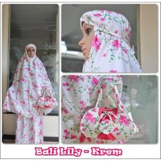Mukena Katun Rayon Bali Lili Krem