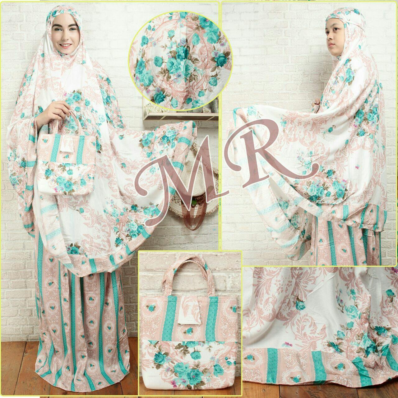 mukena katun rayon dewasa mukena trendy muslimah motif 