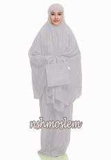 LARIS MUKENA KATUN RAYON POLOS PUTIH BY NSH