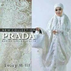 Mukena Premium Sutra Paris Prada Terlaris Coklat Milo