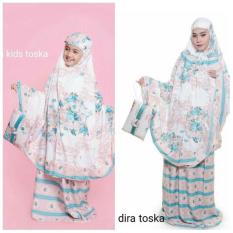 MUKENA RUKUH KEMBAR COUPLE IBU ANAK TK 2-5TAHUN KATUN RAYON ND TOSCA