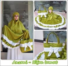 MUKENA SATIN ANZANI (HIJAU LUMUT)