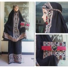 Mukena Songket Etnik TSP Elegan - Hitam