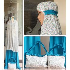 Mukena Spandek Anak Mosa Super Elegan - Biru