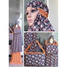 Mukena Spandek Anak Sarah Super Elegan - Orange