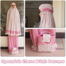 MUKENA SPANDEK JERSEY DEWASA MOTIF BUNGA KECIL