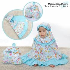 MUKENA TELEKUNG ANAK BABY 1-2TAHUN UNICORN BIRU
