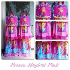 MUKENA TELEKUNG RUKUH ANAK KARAKTER FROZEN MAGICAL STORY PINK