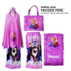 MUKENA TELEKUNG RUKUH ANAK KARAKTER FROZEN PINK