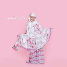 MUKENA TELEKUNG RUKUH ANAK TK SD 2-10TAHUN KATUN SUPER ADEM ND PINK