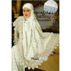 mukena velvet semi sutera putih Mukenah Sutera XV / Baju Gamis / Busana Muslim / Baju Muslim / Kebaya Modern / Hijab Muslim / Gamis / Syari / Hijab