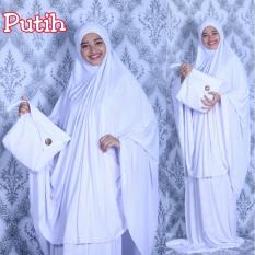 Mukena Warna Putih Polos, Mukena Polos