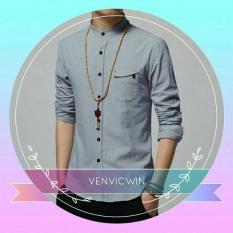 Murah Meriah Koko Zyan Grey OT Baju Koko Katun Stretch Abu