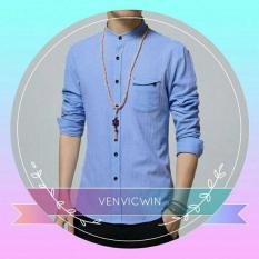 Murah Meriah Koko Zyan Softblue OT Baju Koko Katun Stretch Biru