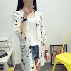 Rp 115.400. Baju pelindung matahari perempuan musim panas netral model baru Pantai Ringan dan Tipis Kemeja sifon lengan pendek model setengah panjang ...
