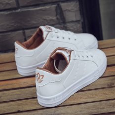 Musim Semi Dan Musim Panas Baru Sepatu Wanita Sepatu Kets Putih (Coklat Gelap)
