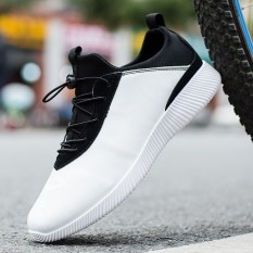 Musim Semi Dan Musim Panas Remaja Bernapas Anak Laki-Laki Sepatu SLIP ON Sepatu Pria (Putih)