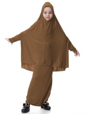 Muslim Perempuan 'S Gaun Malaysia Perempuan Jubah Arab Kostum Anak Dubai Perempuan Gaun Setelan-Unta-Internasional