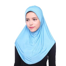 Muslim Hijab Scarf Ice Silk Arabian Women Full Cover Inner Cap Islamic Head Wear Hat Underscarf - intl