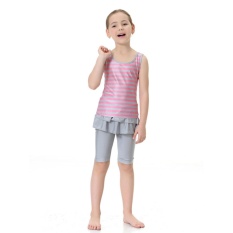 Muslim Muslim Musim Panas Girl Swimsuit Konservatif Swimsuit MMM Toko K000025 (Pink)-Intl