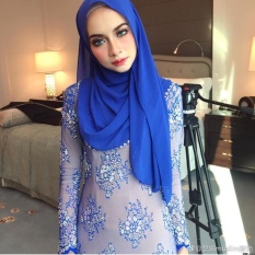 Kerudung Muslim Melayu Sederhana Handuk Panjang 2017 New Pure Pearl ChiffonChiffon Tipis Fashion-Intl