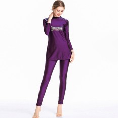 Muslim Swimwear Wanita Sederhana Swimsuit Beachwear Islam Kostum Renang untuk Anak Perempuan dengan Jilbab-Intl