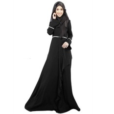 Muslim Wanita Jubah Lengan Panjang Lengan Panjang Arab Hui Gaun Malaysia Nasional Indonesia Angin Tradisional Gaun-Internasional