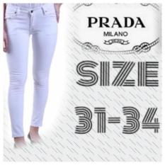 mustika jeans celana putih cewek jumbo fashion