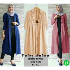 N 54702 OUTER RATMA BAJU WANITA DEWASA MURAH MODIS TERBARU CEWEK KEKINIAN GROSIR TANAH ABANG
